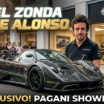 Fernando Alonso con Pagani Zonda Verde Diamante en Mónaco
